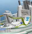 Novo toboágua da Royal Caribbean promete sensação de gravidade zero  Foto: Royal Caribbean International/Divulgação