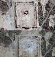 Imagens de satélite mostram como ficou o famoso templo de Bel, em Palmira  Foto: EFE