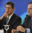 Ministros da Fazenda, Joaquim Levy, e do Planejamento, Nelson Barbosa, anunciam medidas  Foto: Agência Brasil
