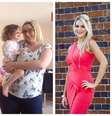 Zoey Patrick antes e depois de emagrecer 30 kg em um ano  Foto: Zoey Patrick / Facebook / Reprodução