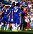 Gabriel Paulista havia sido expulso após confusão com Diego Costa  Foto: Ian Walton / Getty Images 