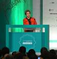 Dilma participa do 27º Congresso Brasileiro de Radiofusão com o tema O rádio e a TV na transição para o futuro, no Centro de Convenções Brasil 21  Foto: Valter Campanato / Agência Brasil