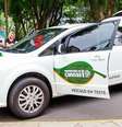 Carro E6 da fábrica chinesa BYD será testado em Canoas  Foto: Tony Capelão/Prefeitura de Canoas/Divulgação