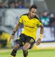 Aubameyang é o atual artilheiro do Alemão, junto com Lewandowski  Foto: Getty Images