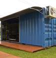 Box Container já construiu sedes de agências de viagens, restaurantes e lojas  Foto: Divulgação
