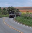 Caminhoneiros percorrem estradas levando sua mensagem   Foto: Ministério dos Transportes / Divulgação