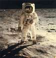 O astronauta americano Edwin 'Buzz' Aldrin pisou na Lua em 1969  Foto: Neil Armstrong/NASA / Getty Images