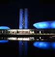 Brasília iluminada de azul   Foto: VAlter Campanato / Agência Brasil