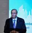 Ao ser perguntado se não ficava constrangido em presidir a Câmara durante o processo no Conselho de Ética, Eduardo Cunha disse que não via nenhum problema em continuar ocupando a presidência da Casa  Foto: Valter Campanato / Agência Brasil