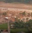 Onda de água e lama causou muita destruição na região de Mariana (MG)  Foto: Climatempo