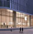 Loja da Apple em Xangai, na China. A empresa pretende gerar 2 gigawatts de energia renovável no país durante os dois próximos anos  Foto: Apple Press Office / Divulgação