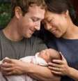 Mark Zuckerberg e Priscilla Chan apresentam a pequena Max, recém-nascida  Foto: Divulgação/BBC Brasil / BBC News Brasil