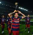 Com cinco títulos na temporada, o Barcelona foi escolhido como o melhor time do ano pela IFFHS  Foto: Shaun Botterill/Fifa / Getty Images 