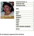 Ficha de Maria Teresa no site da divisão internacional da DEA   Foto: Reprodução