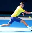 Djokovic estreou com vitória no primeiro grand slam do ano  Foto: Quinn Rooney / Getty Images