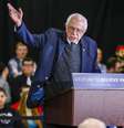 Bernie Sanders fala em evento de campanha no estado de Iowa, nos Estados Unidos  Foto: Tannen Maury / EFE