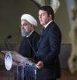 Hassan Rouhani concedeu entrevista com o primeiro-ministro italiano, Matteo Renzi  Foto: EFE