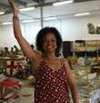 A atriz Maria Ceiça será um dos destaques do carro que mostrará a chegada de São Jorge no Rio e a integração aos negros à igreja  Foto: Agência Brasil