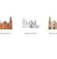 Emojis com o rosto de Jorge Mario Bergoglio e as catedrais que ele visitará  Foto: Reprodução