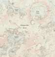 Mapa foi produzido a pedido de cientista que planeja viagem a Marte  Foto: Ordnance Survey / BBC News Brasil
