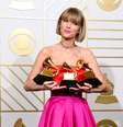 Taylor Swift levou três prêmios Grammy  Foto: EFE