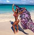 Gracyanne Barbosa em praia paradisíaca do Caribe  Foto: Instagram/@graoficial / Reprodução