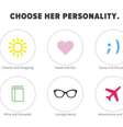 O Invisible Girlfriend disponibiliza reduz a personalidade feminina a seis tipos   Foto: Invisible Girlfriend