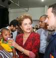 Dilma visita atingidos pelas fortes chuvas em São Paulo  Foto: Agência Brasil