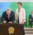 Dilma Rousseff dá posse a Lula na Casa Civil  Foto: Roberto Stuckert Filho/PR / O Financista
