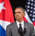 Presidente Barack Obama durante discurso em sua visita a Cuba  Foto: EFE
