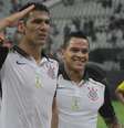 Comemoração de gol do Corinthians, marcado por Balbuena  Foto: Gazeta Press