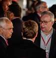 Leco e Roberto de Andrade durante reunião da Liga Sul-Americana no Morumbi  Foto: Fernando Dantas / Gazeta Press