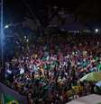 Após o resultado da votação na Câmara dos Deputados, os manifestantes favoráveis ao impeachment explodiu em comemoração   Foto: Agência Brasil