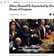 O The New York Times destacou a larga vantagem obtida pelos deputados pró-impeachment  Foto: Reprodução