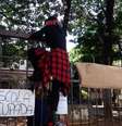 A Escola Estadual Fernão Dias Paes, em Pinheiros, na zona oeste paulistana, voltou a ser ocupada em protesto contra denúncias de corrupção em contratos de merenda   Foto: Agência Brasil