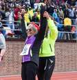 Ida Keeling, recordista dos 100m rasos, no auge dos seus 100 anos  Foto: Penn Relays / Divulgação