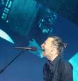 Thom Yorke, do Radiohead, durante show em Sydney, Austrália.   Foto: Mark Metcalfe / Getty Images