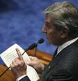O senador Fernando Collor de Mello relembrou do processo de afastamento sofrido por ele  Foto: Fabio Rodrigues Pozzebom / Agência Brasil