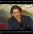 Johnny Depp conversou com a imprensa antes da estreia mundial de "Alice Através do Espelho"  Foto: Reprodução / Guia da Semana
