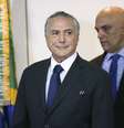 O presidente interino Michel Temer e o ministro da Justiça, Alexandre de Moraes, participam de reunião com os secretários de Segurança Pública de todos os Estados, no Ministério da Justiça  Foto: Marcelo Camargo/Agência Brasil