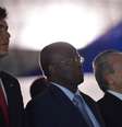 Gabriel Chalita, Joaquim Barbosa e Michel Temer  Foto: José Cruz/Agência Brasil