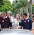 Gleisi Hoffmann durante a campanha ao governo do Paraná em 2014  Foto: Assessoria Gleisi Hoffmann/ Fotos Públicas
