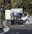 Caminhão utilizado pelo tunisiano Mohamed Lahouaiej Bouhlel durante ataque em Nice  Foto: EFE