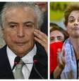 Segundo pesquisa, Temer é aprovado por 50% dos entrevistados e Dilma por 32%  Foto: Getty Images