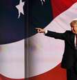 Donald Trump durante convenção do partido republicano  Foto: Getty Images