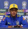 Neymar concedeu nessa terça-feira (26) uma longa entrevista coletiva na Granja Comary na qual falou sobre baladas, comprometimento com a Seleção e o desejo de ser capitão  Foto: Lucas Figueiredo/Mowa Press