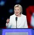 Hillary Clinton foi oficialmente nomeada como candidata do Partido Democrata na disputa à Presidência dos Estados Unidos  Foto: EFE