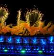 Fogos de artifício formam a palavra Rio no Maracanã  Foto: EFE