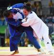 Brasileira havia vencido romena por ippon  Foto: EFE