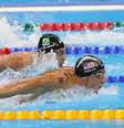O nadador brasileiro Leonardo de Deus na disputa da semifinal dos 200m borboleta na Rio 2016  Foto: EFE
